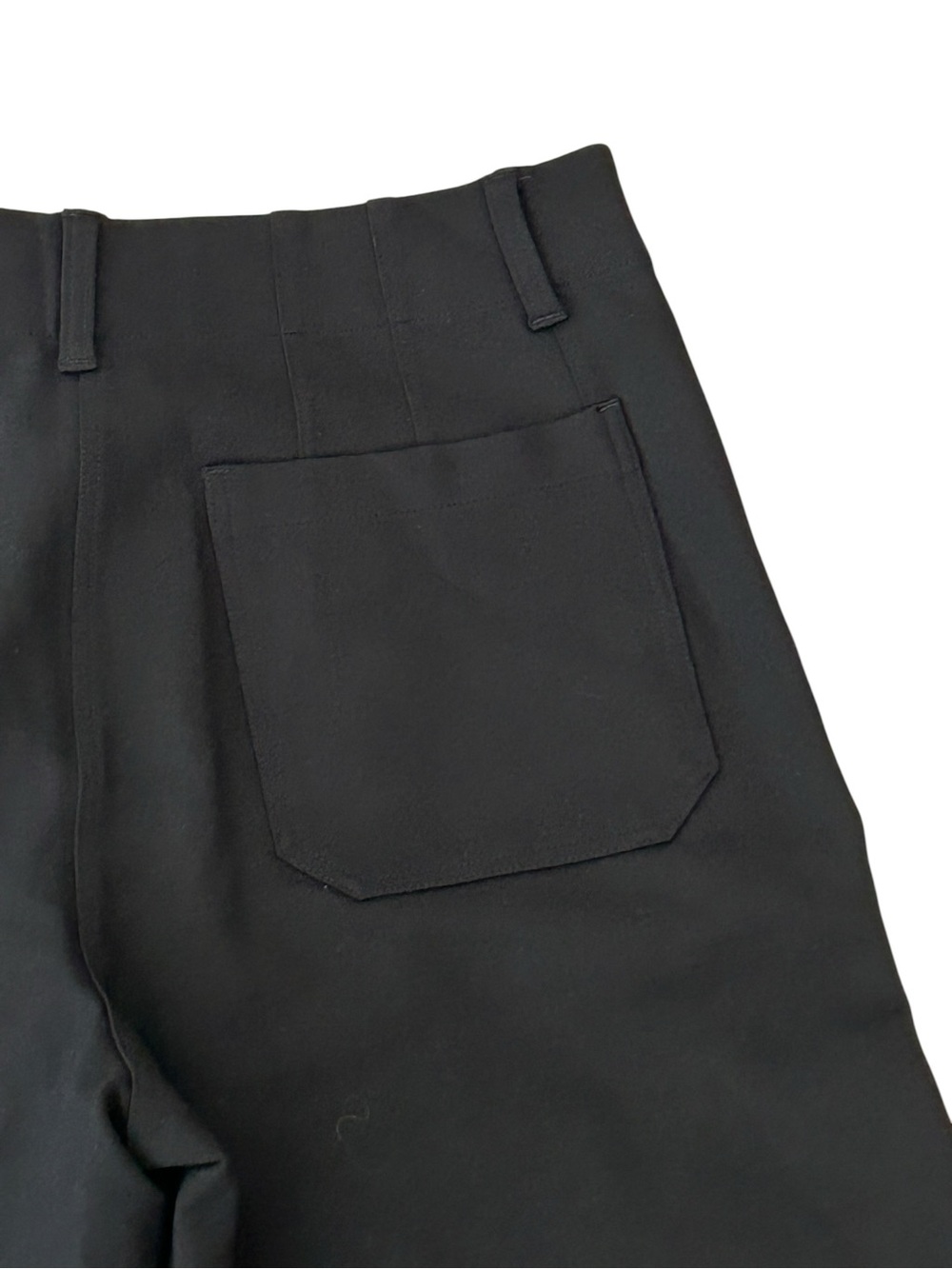 Quince Ultra-Stretch Ponte Cropped Wide Leg Pants Black 16 NWT - Picture 9 of 15